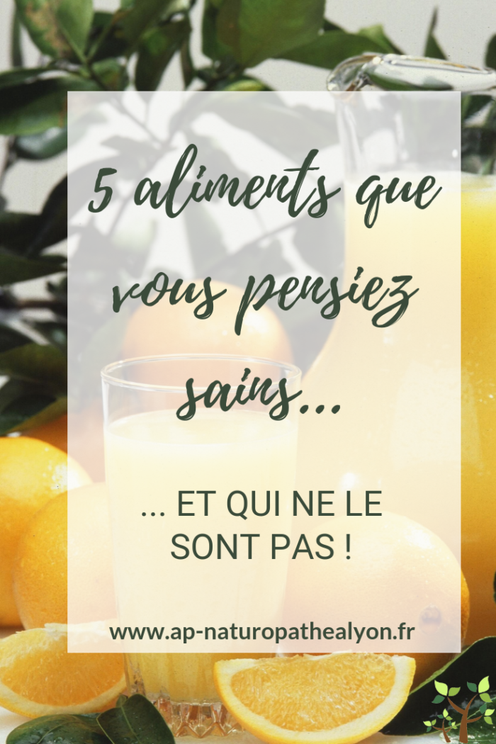 5 aliments pas si sains