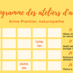 planning ateliers bien-être